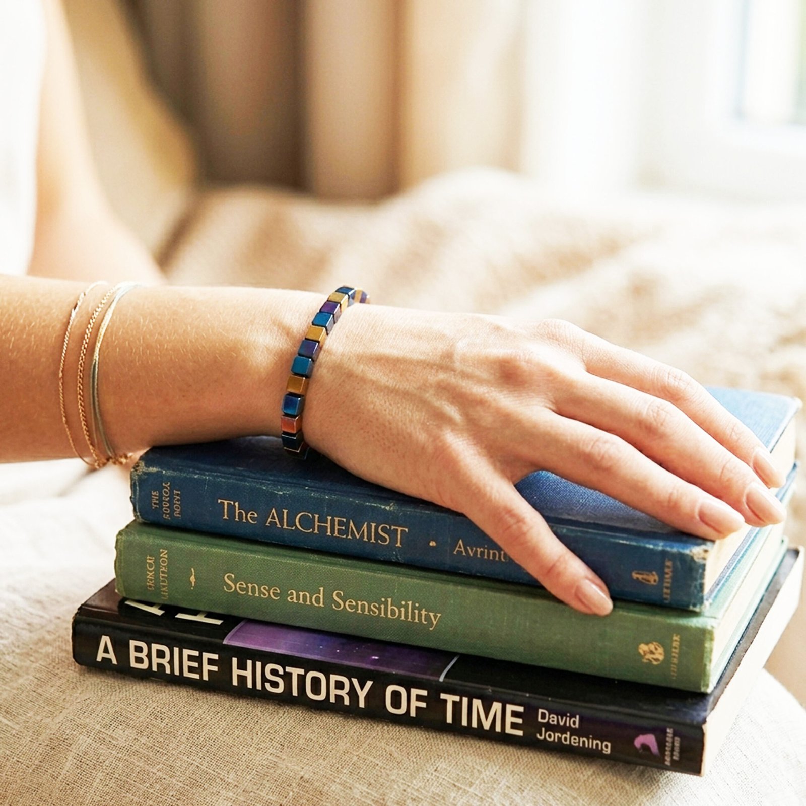 Squared Away Blu-Gold Bracelets - Image 3