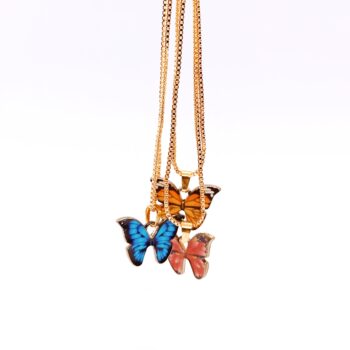 Spectrum Butterfly Necklace