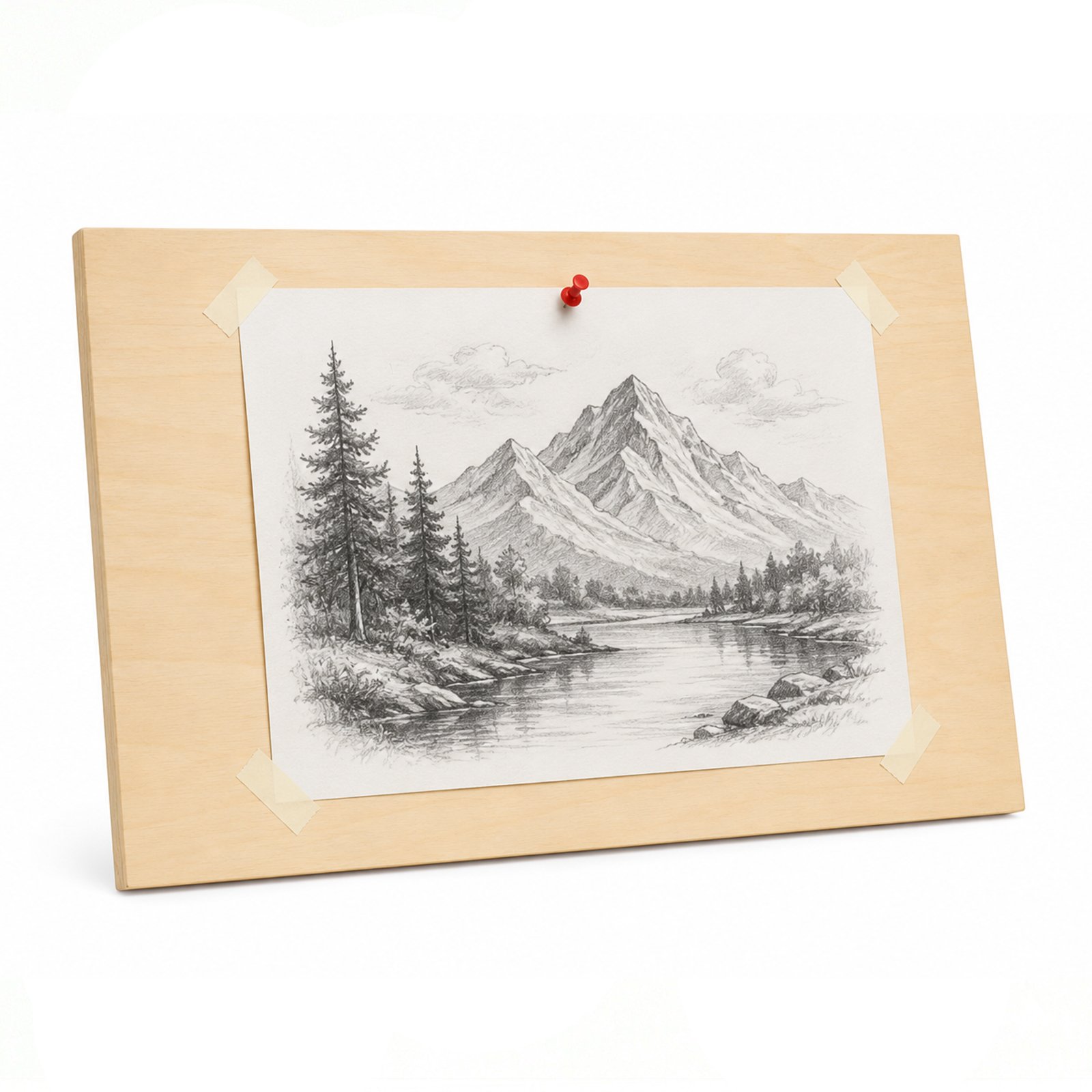 Wooden Drawing Board (Size: 1.5x2 Ft.) - Image 3