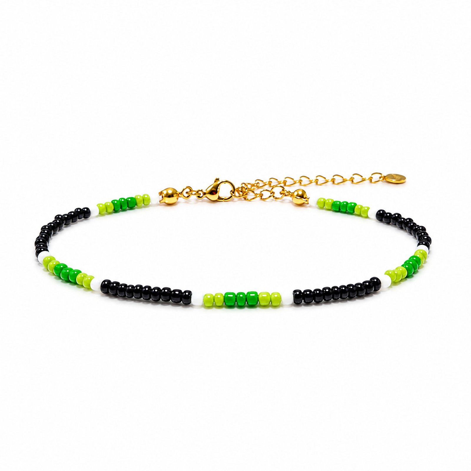 Emerald Rhythm (Adjustable) Seed Bead Bracelet