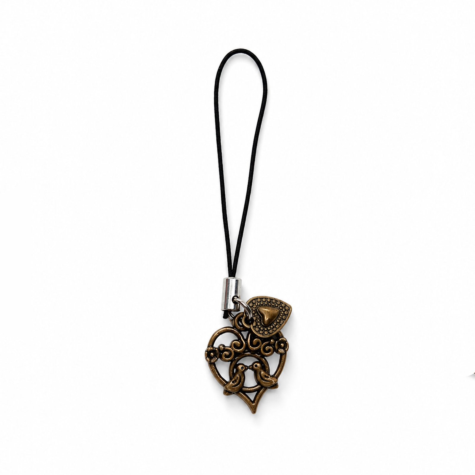 Vintage Heart Phone Charm – Multi-Purpose Hanging